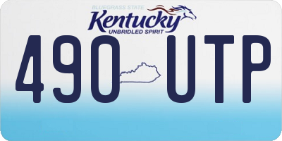 KY license plate 490UTP
