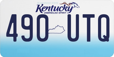 KY license plate 490UTQ
