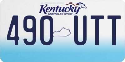 KY license plate 490UTT