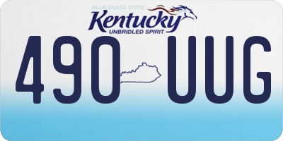 KY license plate 490UUG