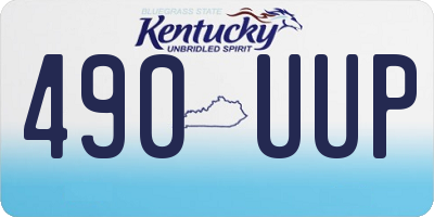 KY license plate 490UUP