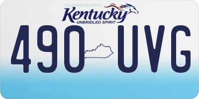 KY license plate 490UVG
