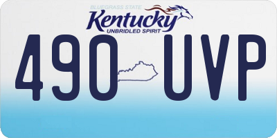 KY license plate 490UVP