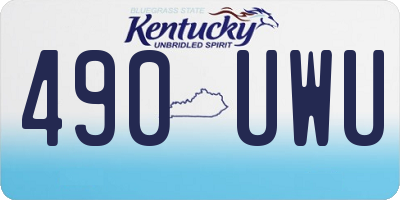 KY license plate 490UWU