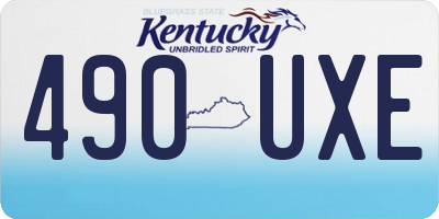 KY license plate 490UXE