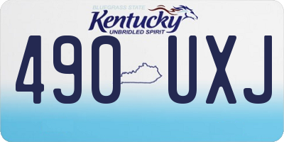 KY license plate 490UXJ