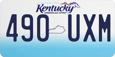 KY license plate 490UXM