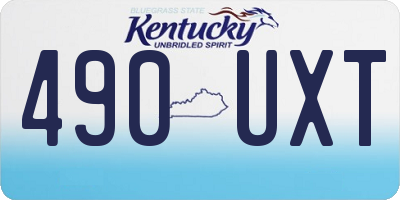 KY license plate 490UXT
