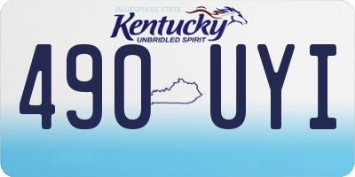 KY license plate 490UYI