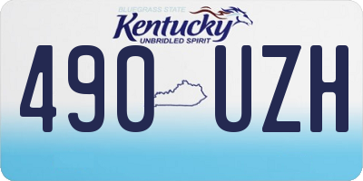 KY license plate 490UZH