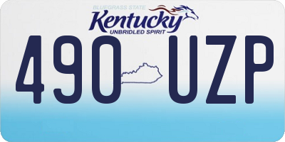 KY license plate 490UZP