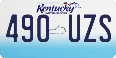 KY license plate 490UZS
