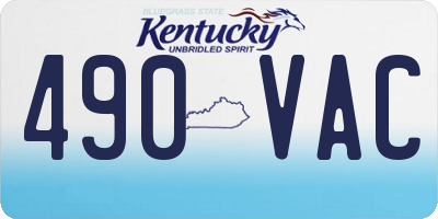 KY license plate 490VAC