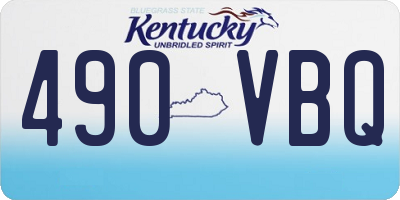 KY license plate 490VBQ