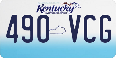 KY license plate 490VCG