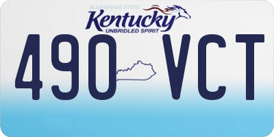 KY license plate 490VCT