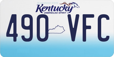 KY license plate 490VFC