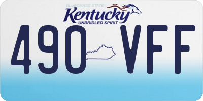 KY license plate 490VFF