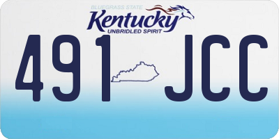 KY license plate 491JCC