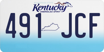 KY license plate 491JCF