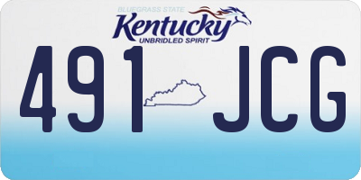KY license plate 491JCG
