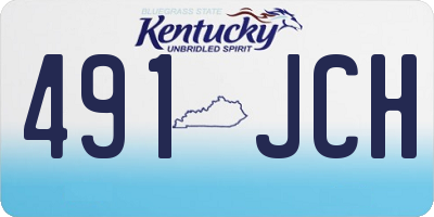 KY license plate 491JCH