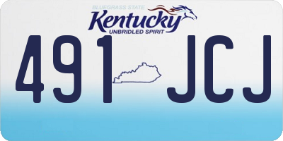 KY license plate 491JCJ