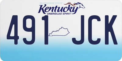 KY license plate 491JCK