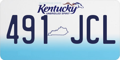 KY license plate 491JCL