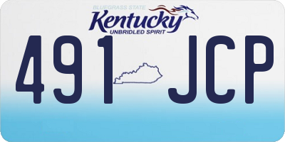 KY license plate 491JCP