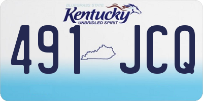 KY license plate 491JCQ