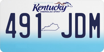 KY license plate 491JDM