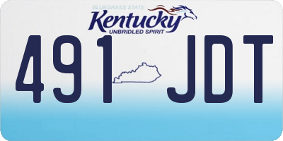 KY license plate 491JDT
