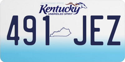 KY license plate 491JEZ