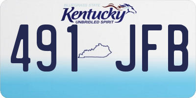 KY license plate 491JFB