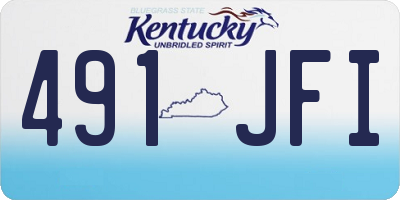 KY license plate 491JFI