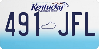 KY license plate 491JFL