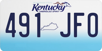 KY license plate 491JFO