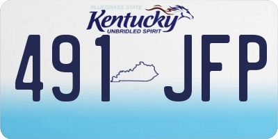 KY license plate 491JFP