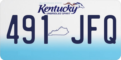 KY license plate 491JFQ