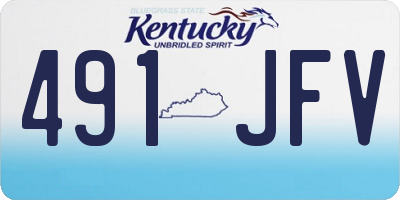 KY license plate 491JFV