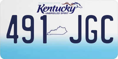 KY license plate 491JGC