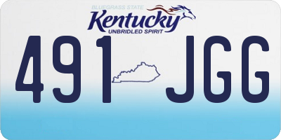 KY license plate 491JGG