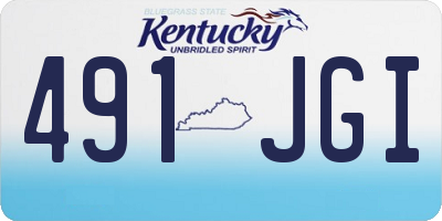KY license plate 491JGI