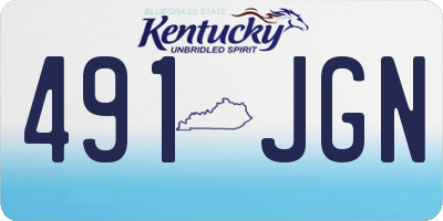 KY license plate 491JGN