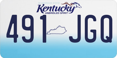 KY license plate 491JGQ