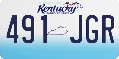 KY license plate 491JGR