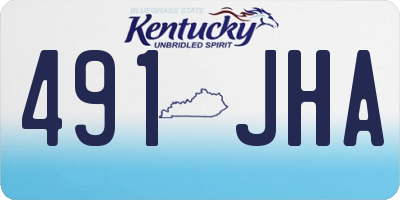 KY license plate 491JHA