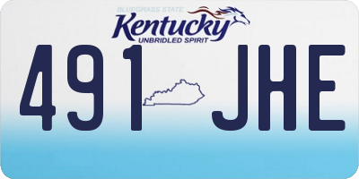 KY license plate 491JHE