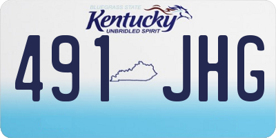 KY license plate 491JHG